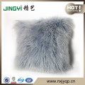 Real Monolian Purple Sheepskin Lamb Wool Pillow